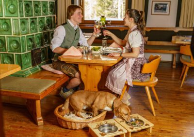 Essen mit Hund